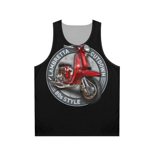 Lambretta inspired 80s style unisex tank top