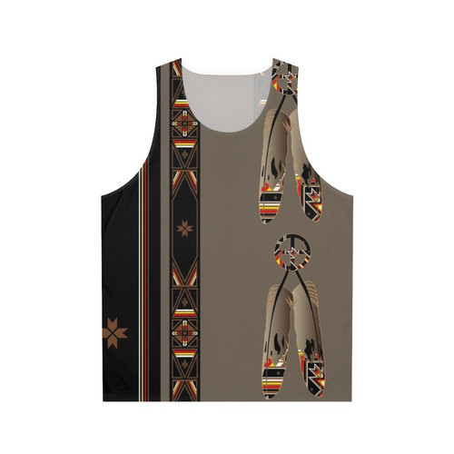 Lakota Design Unisex Tank Top featuring native american art