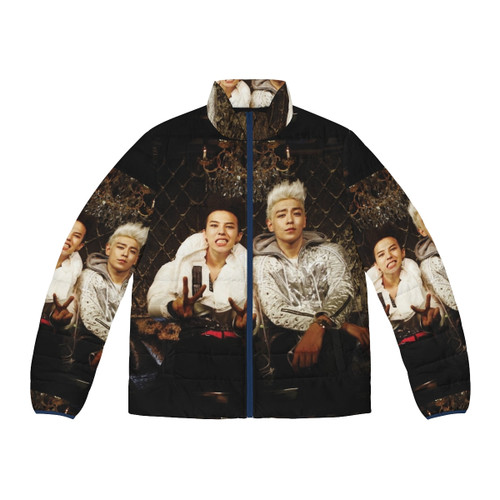 Stylish Kpop inspired puffer jacket featuring G-Dragon of Big Bang