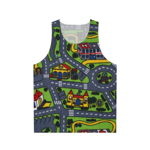 Retro 90s Road Carpet Unisex Tank Top