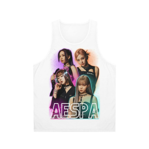 Aespa kpop tank top with members