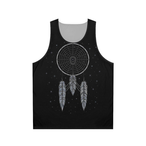 Unisex Star Trek Inspired Tank Top with Dreamcatcher and Feather Design