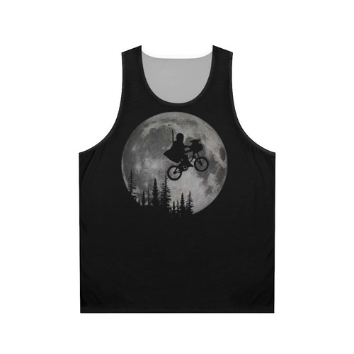 Across The Moon With The Child Unisex Tank Top featuring ET the Extra Terrestrial
