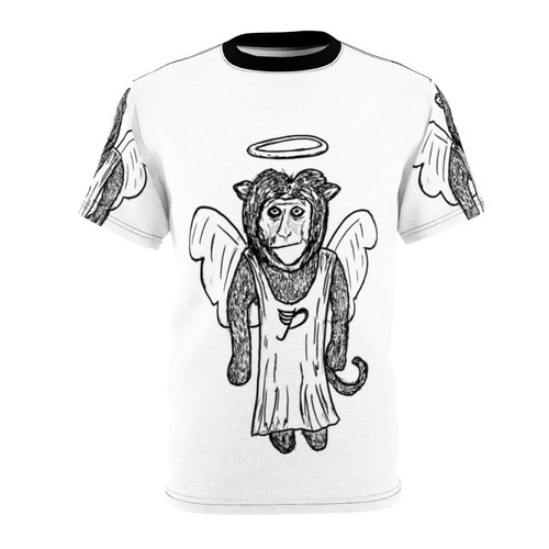 Pixies-inspired t-shirt design featuring a monkey and the text "Monkey Gone to Heaven"