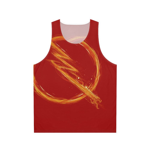 Superhero Speedster Reverse Lightning Unisex Tank Top