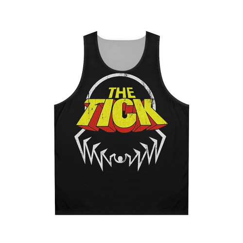 Distressed The Tick Retro Superhero Unisex Tank Top