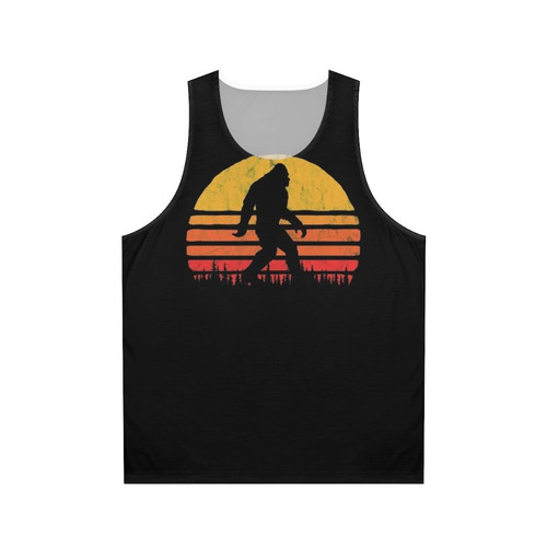 Retro bigfoot silhouette unisex tank top