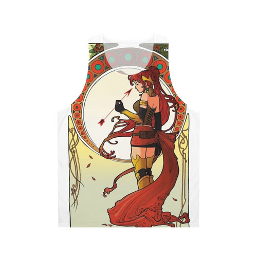 Art Nouveau Inspired Unisex Tank Top featuring Pyrrha Nikos from RWBY