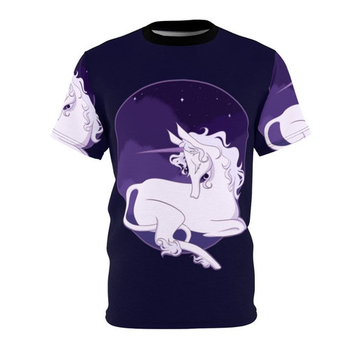 Dreamy unicorn t-shirt with a starry night design