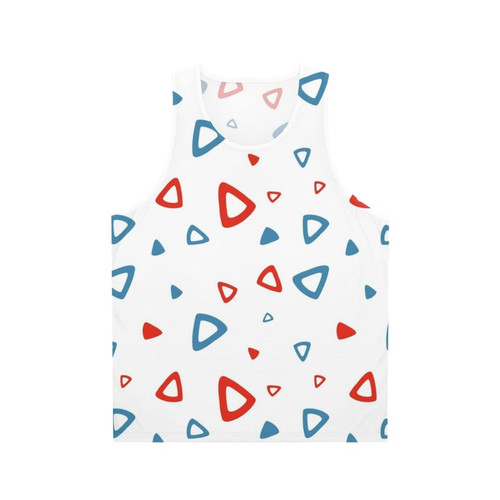 90s retro triangle pattern unisex tank top