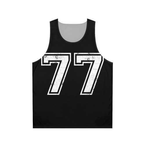 Unisex Jersey Number 77 Sports Tank Top