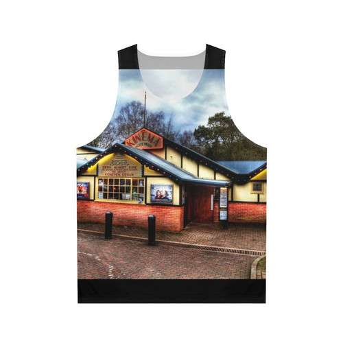 Unisex tank top featuring atmospheric landscape photography