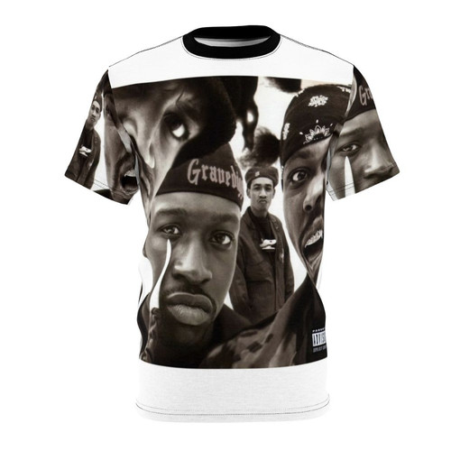 Horror rap t-shirt design inspired by the legendary horrorcore group Gravediggaz