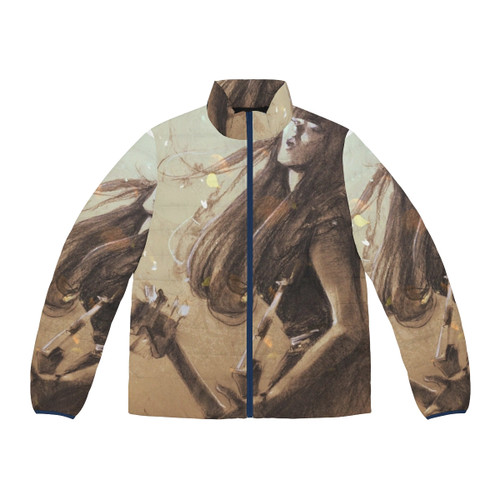 Bandmaid Misa Puffer Jacket - Stylish winter coat featuring the bassist of the popular Japanese metal band