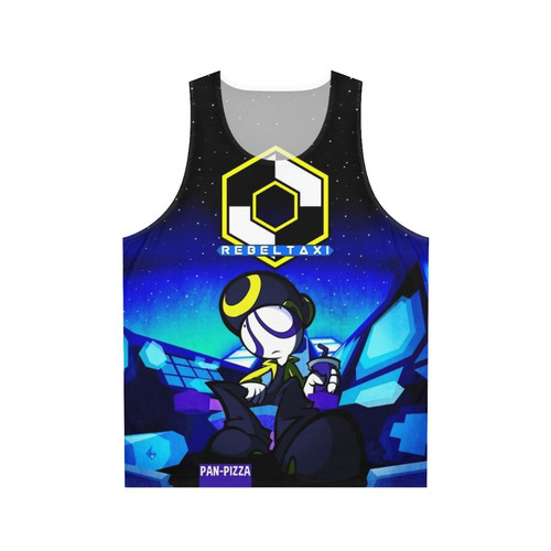 Rebeltaxi Pan Pizza Neon Galaxy Unisex Tank Top