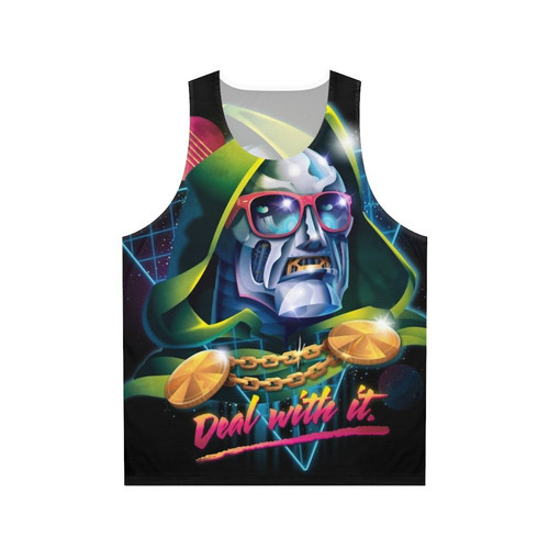 Unisex "Deal With It" comic book inspired tank top