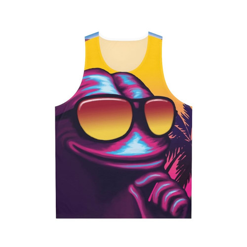Rare Outrun Pepe The Frog Meme Unisex Tank Top