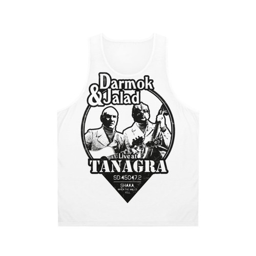 Darmok and Jalad at Tanagra geeky sci-fi unisex tank top