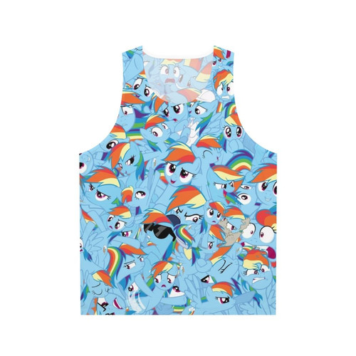 Colorful Rainbow Dash Unisex Tank Top