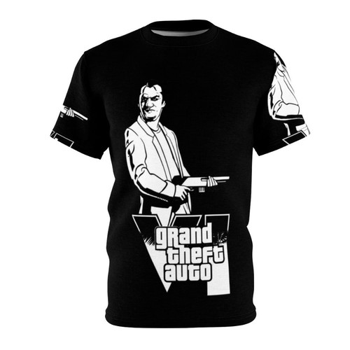 Vintage-style Grand Theft Auto-inspired graphic t-shirt for classic gaming fans