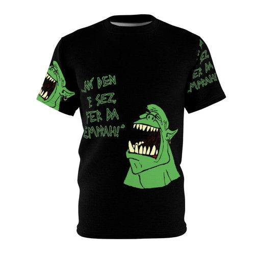 "Protect the Imperium" graphic t-shirt featuring space marines and ork imagery inspired by the Warhammer 40k universe