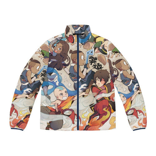 Avatar The Last Airbender Puffer Jacket featuring Team Avatar and elemental symbols