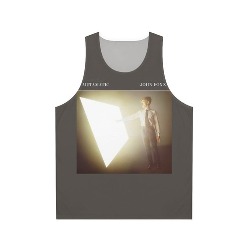 Retro 80s Metamatic Tank Top featuring John Foxx's iconic design