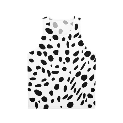 Dalmatian animal print pattern unisex tank top