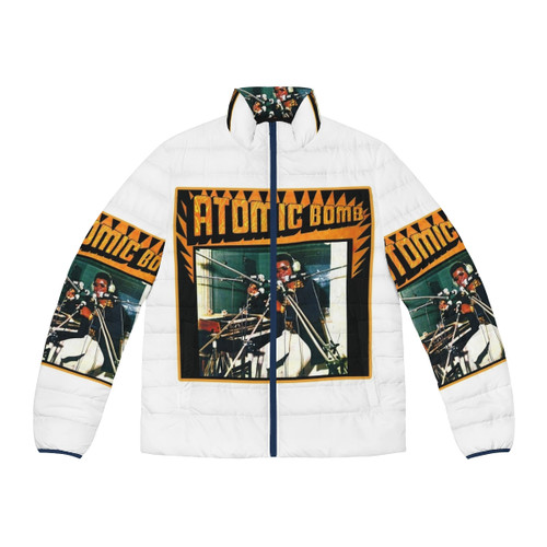 Atomic Bomb Puffer Jacket with Skaryodrawn Designs