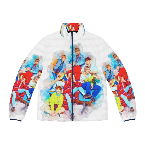 Ateez Puffer Jacket with Korean Boy Band Design