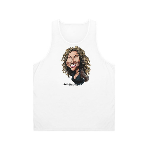 Joan Osborne Unisex Tank Top with Caricature Portrait