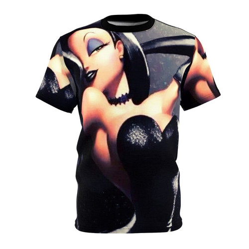 Sexy Jessica Rabbit inspired adult graphic t-shirt in black
