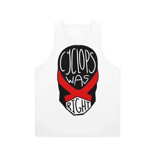 Cyclops Was Right Marvel X-Men Unisex Tank Top