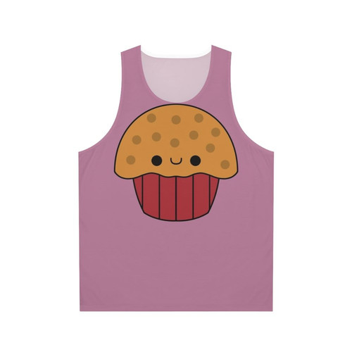 Kawaii muffin unisex tank top