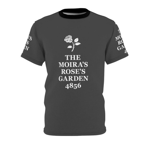 Minimalist Moira Rose Garden T-shirt with Schitt's Creek inspired typography