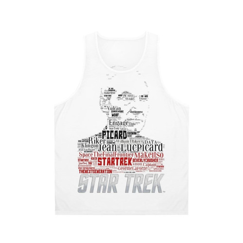 Jean Luc Picard Star Trek Next Generation Unisex Tank Top