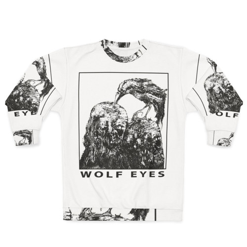 Haunting Wolf Eyes Burned Mind Noise Music Sweatshirt