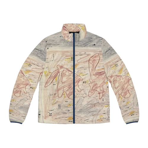 Gene Davis Artwork Puffer Jacket 3 featuring the artist's vibrant designs
