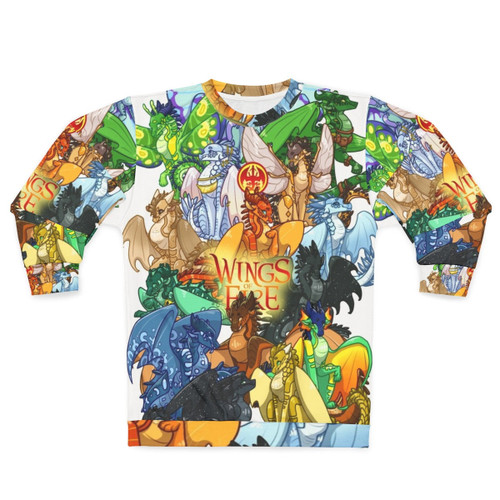 Wings of Fire Sweatshirt featuring dragons from the fantasy book series