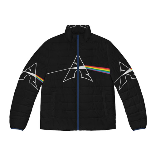 Arch Linux Prism Puffer Jacket featuring a unique prism design inspired by the open-source operating system