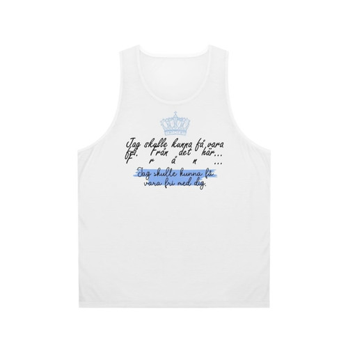 Young Royals Unisex Tank Top with Minimal Art Design