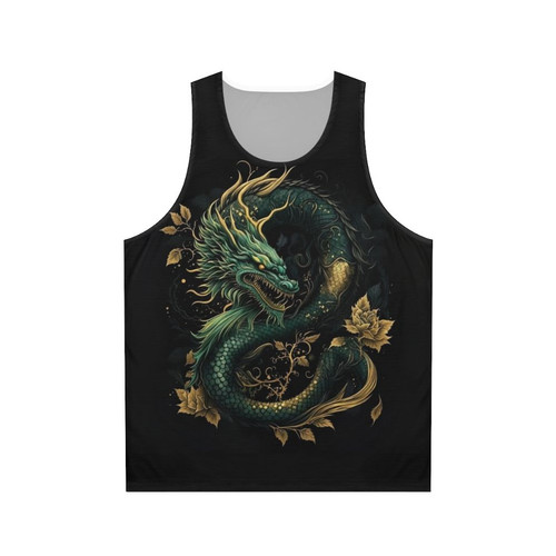 Jade dragon unisex tank top