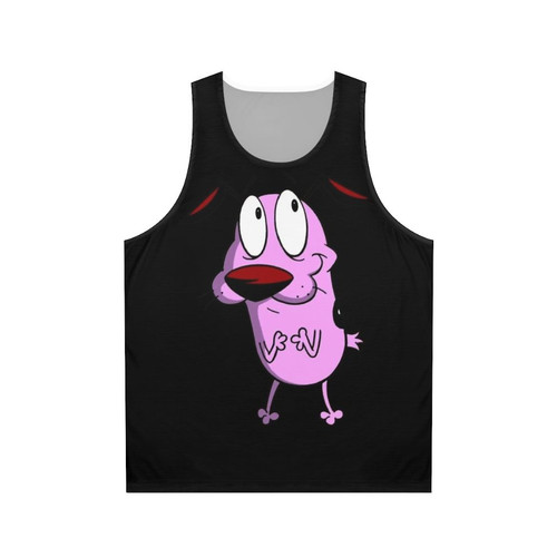 Courage The Cowardly Dog Unisex Pink Tank Top
