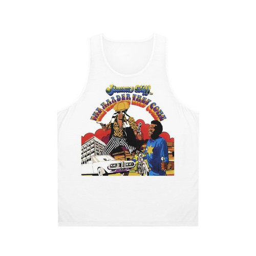 Unisex tank top featuring the "The Harder They Come" reggae album artwork