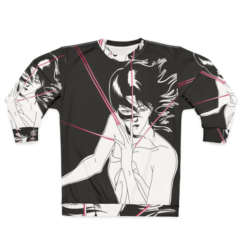 Wicked City cyberpunk-inspired sweatshirt with retro anime and sci-fi design