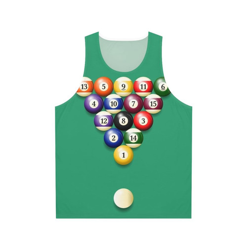Colorful pool balls unisex tank top