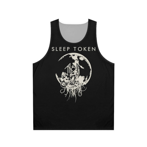 Unisex Moon Tank Top Featuring Sleep Token Band Logo