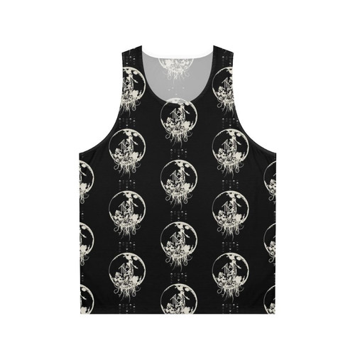 Sleep Token inspired unisex tank top with a moon design