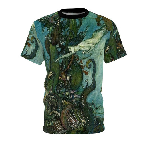 Vintage illustration of a mermaid by the Victorian artist Edmund Dulac