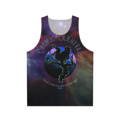 Cosmic Carnival 2024 Unisex Tank Top with Stars and Constellations